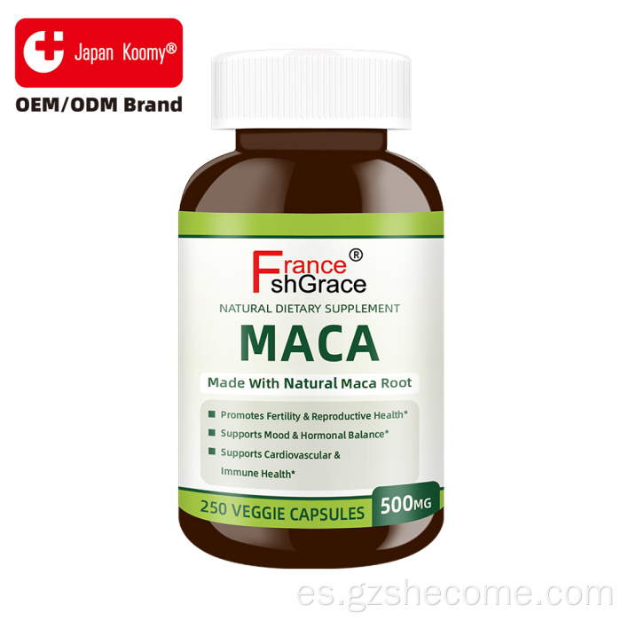 El suplemento premium de raíz de maca Shecome promueve la fertilidad